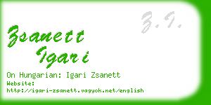 zsanett igari business card